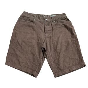 Woolly Longhaul Shorts Mens Size 30 (29x10) Brown Merino Wool Blend Outdoor